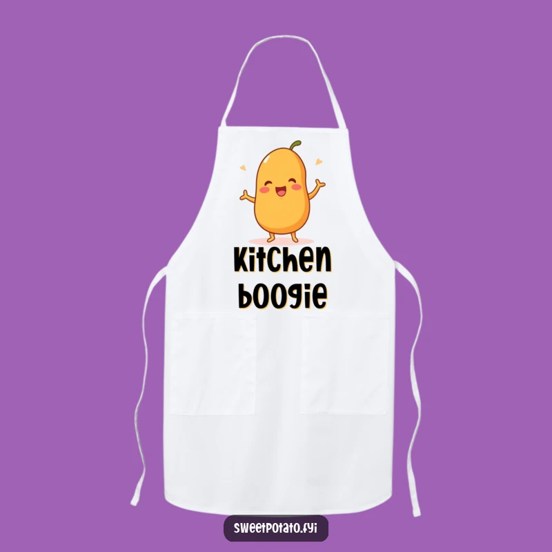 Funny Dancing Sweet Potato Apron - Cook Up Some Happy Moves!