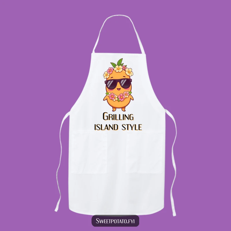 Funny Vacation Sweet Potato Apron - Fun Humorous Gift for Grilling
