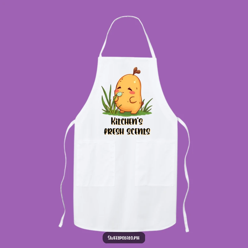 Funny Sweet Potato Curious Apron: Kitchen Dewdrop Study Wear, Perfect Funny Gift!
