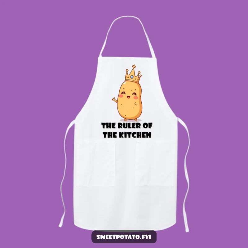 Funny Royal Sweet Potato Apron: Cook Like Royalty!