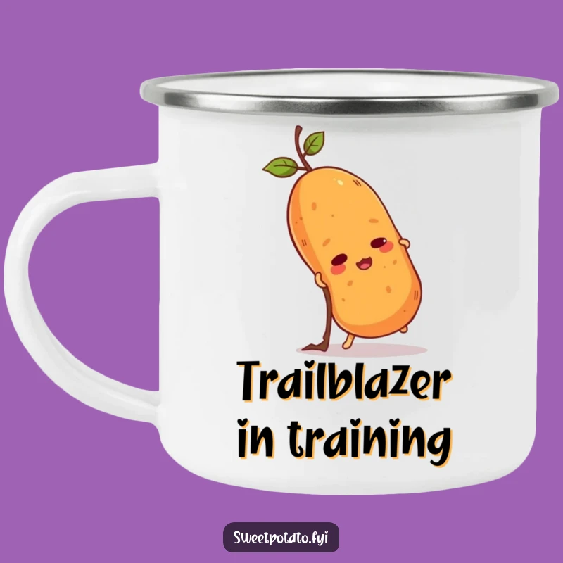 Adventure Funny Sweet Potato Climb Camping Mug: Determined Spud Ascending, Gift