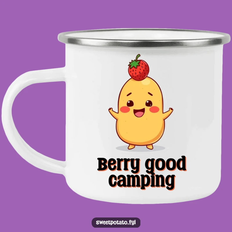 Funny Sweet Potato Strawberry Balance Camping Mug: Playful Adventures, The Ultimate Funny Gift