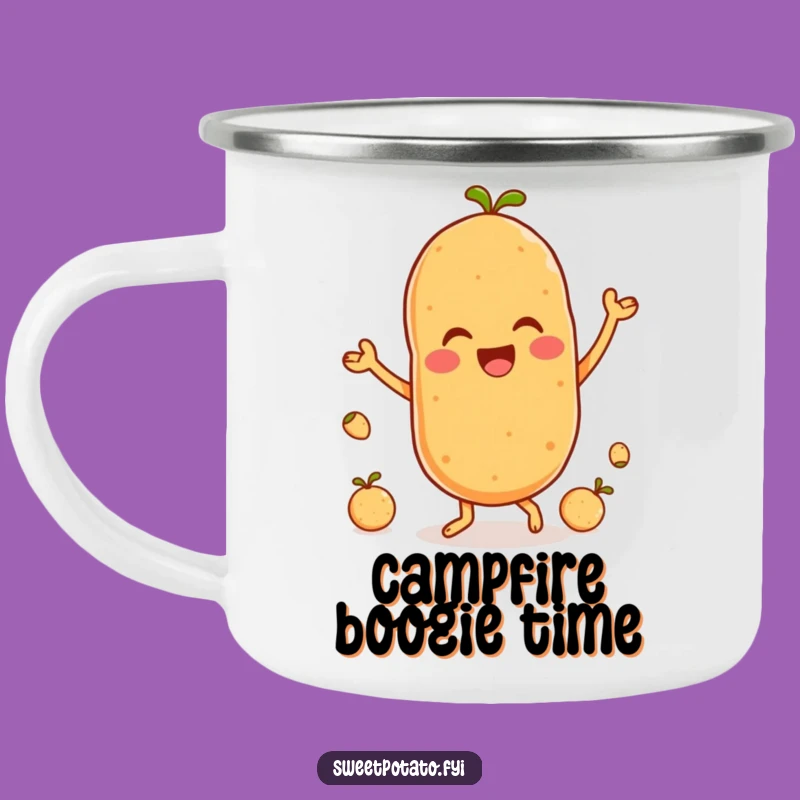 Funny Dancing Sweet Potato Camping Mug - Spud Party Vegetable Cup Gift