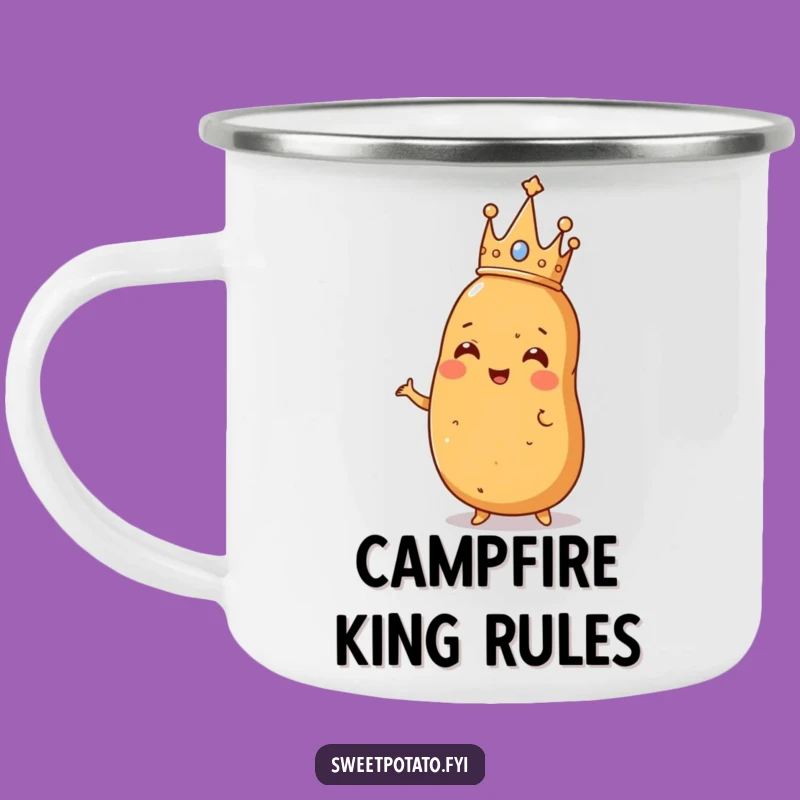 Funny Royal Sweet Potato Camping Mug: Camp Like Royalty!