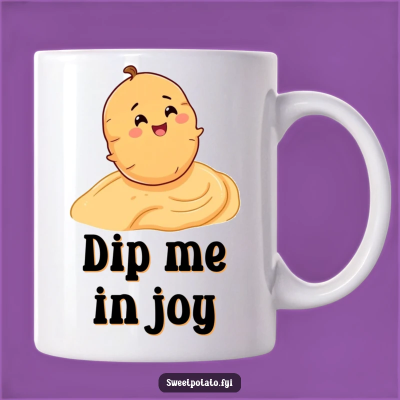 Funny Sweet Potato Hummus Roll Mug - Hilarious Veggie Delight Gift