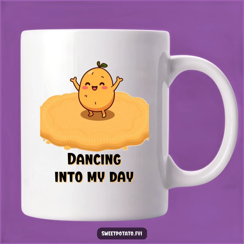 Funny Dancing Sweet Potato Mug: Sweet Moves for Your Morning Brew
