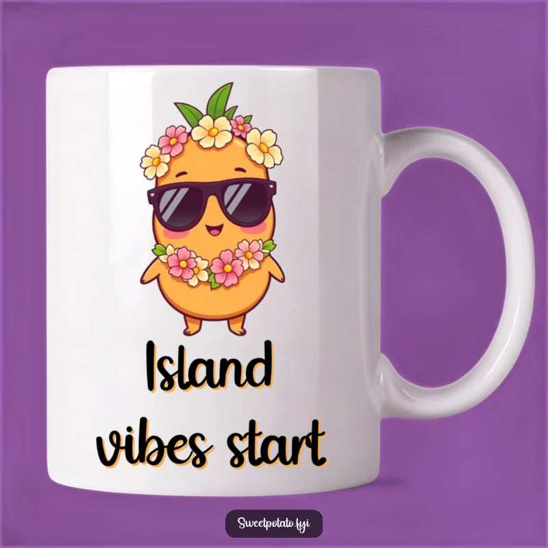 Funny Vacation Sweet Potato Mug - Relaxed Humorous Gift for Travelers