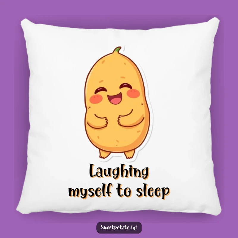 Cute Funny Giggling Sweet Potato Pillow - Laughing Cartoon Cushion