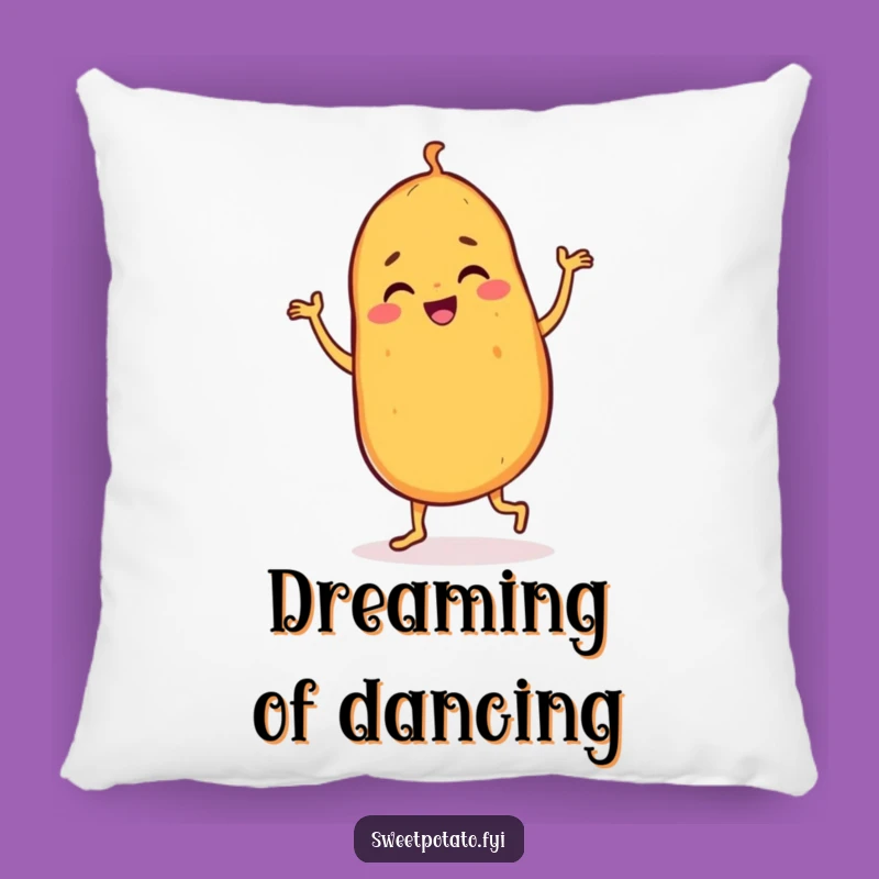 Funny Dancing Sweet Potato Pillow: Soft Joyful Character, Comfy Funny Gift