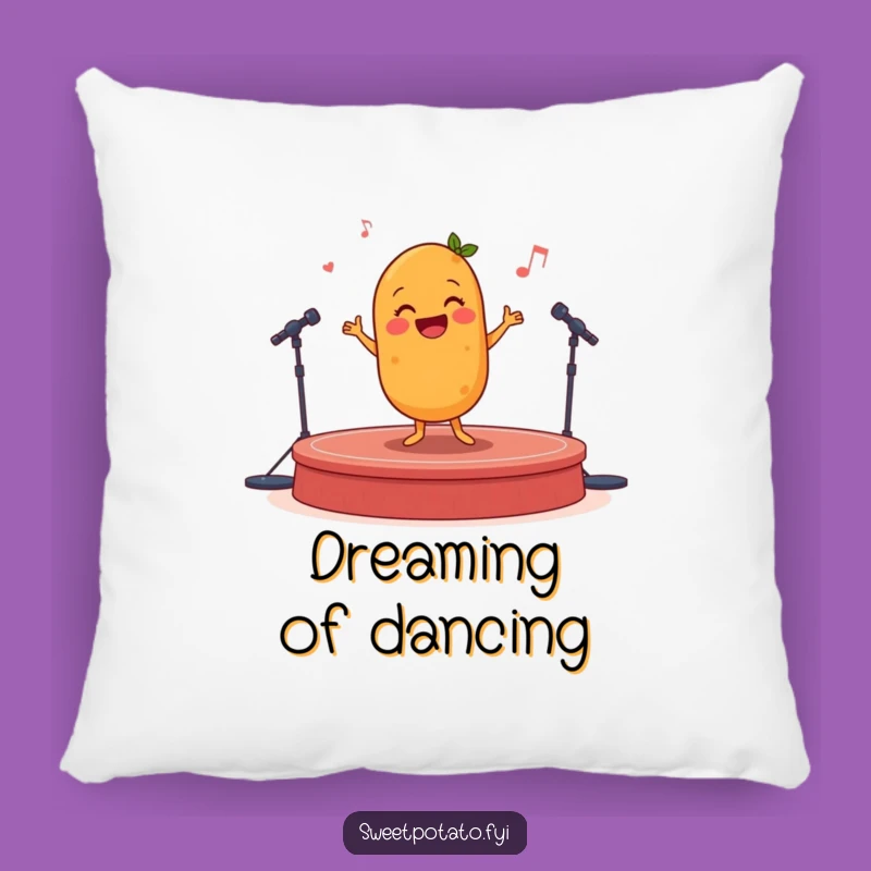 Funny Sweet Potato Jig Pillow: Cozy Happy Spud Comfort Gift