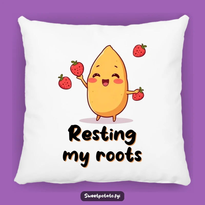 Funny Sweet Potato Juggle Pillow: Soft Berry Character Cushion, Adorable Funny Gift