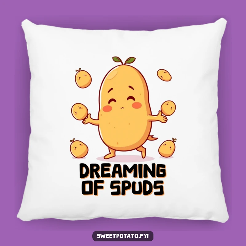 Funny Sweet Potato Juggling Pillow - Soft Humorous Gift for Cozy Fun