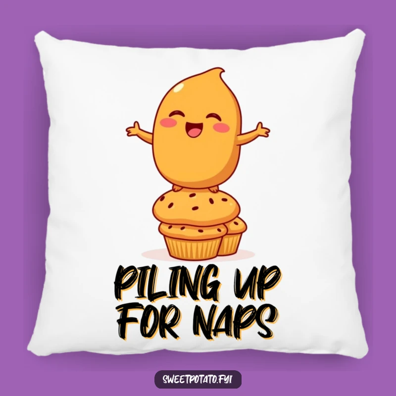 Funny Sweet Potato Pillow: Snuggle Up with a Laughing Balancing Character