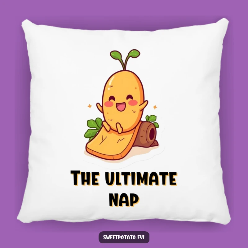 Funny Sweet Potato Yam Slide Pillow - Cozy Adventure Cushion Gift