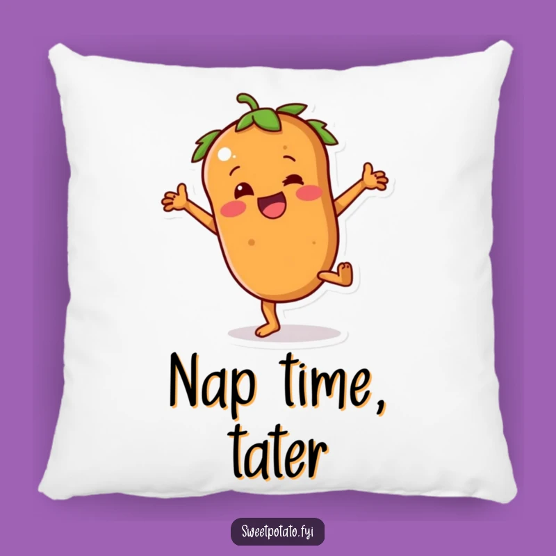 Funny Sweet Potato Pillow: Cartwheel Effort, Cozy & Humorous Accent Gift
