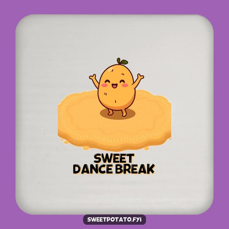 Funny Dancing Sweet Potato Coasters: Protect Surfaces with Sweet Style