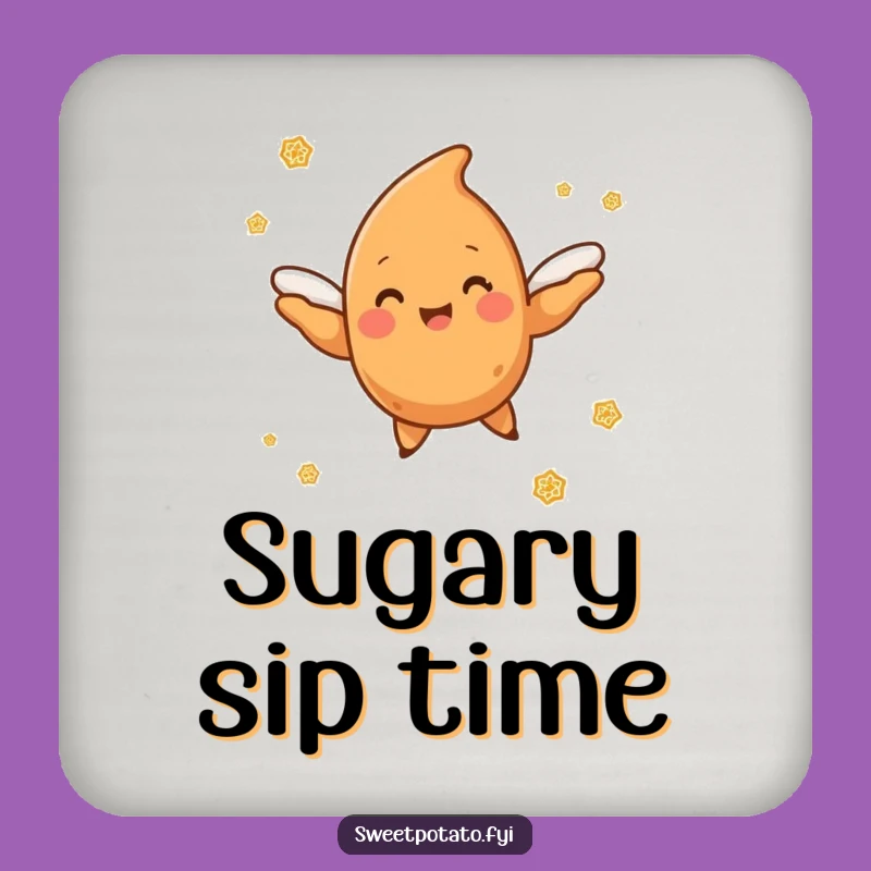 Funny Flying Sweet Potato Coasters: Protect Surfaces with Whimsical Charm