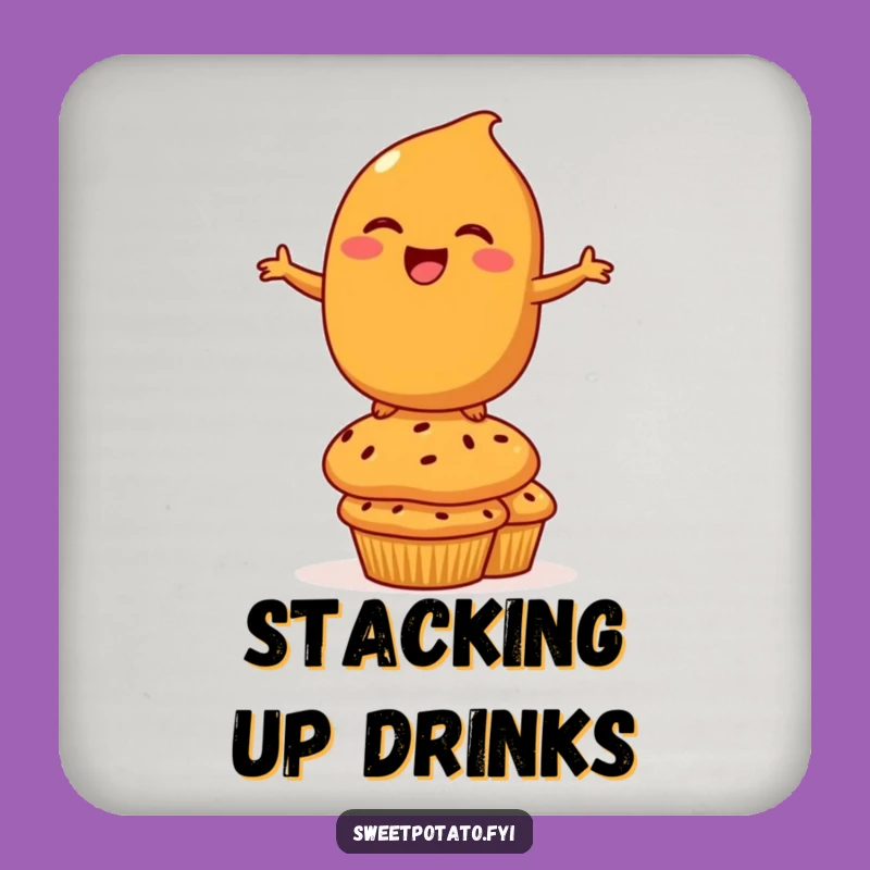 Funny Sweet Potato Coaster: Protect Surfaces with Balancing Sweetness