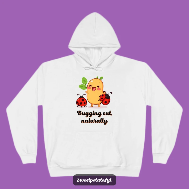 Funny Sweet Potato Hoodie: Ladybug Ride, Cozy & Humorous Gift