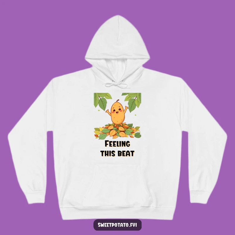 Cozy Funny Cheerful Sweet Potato Dance Hoodie - Warm & Hilarious Veggie Wear