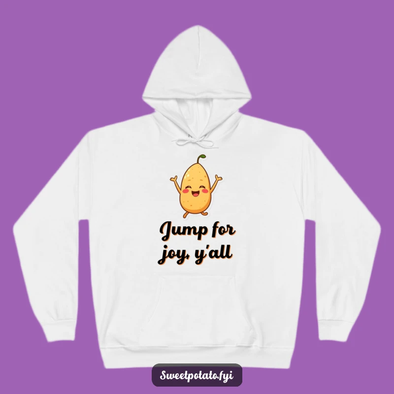 Funny Energetic Sweet Potato Hoodie - Cozy & Hilarious Apparel for Happy Vibes!