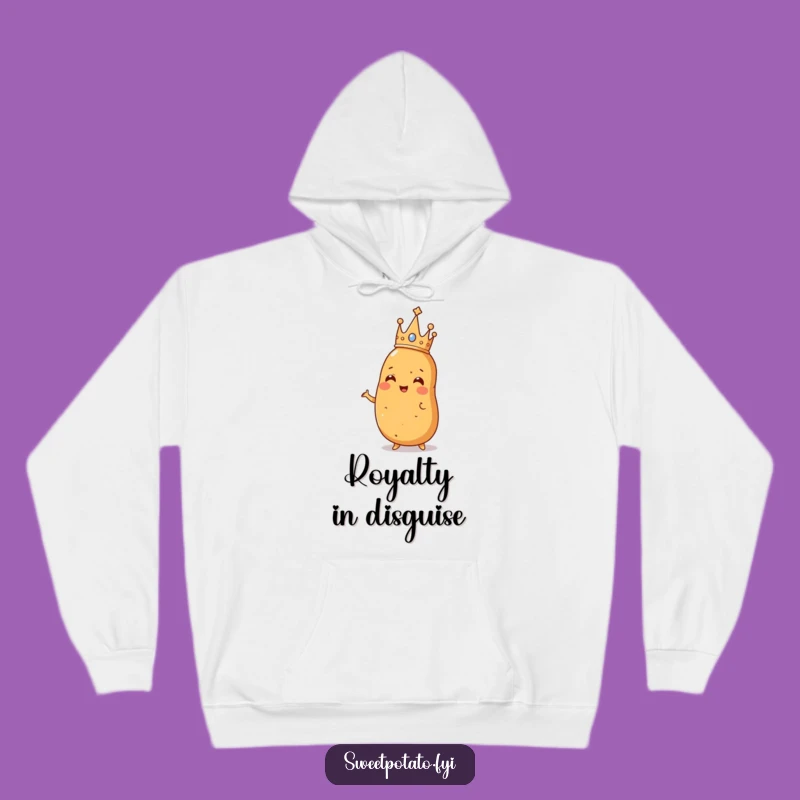 Funny Royal Sweet Potato Hoodie: Cozy Spud Crown Comfort!