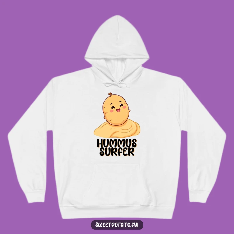 Funny Sweet Potato Hummus Roll Hoodie - Cozy & Hilarious Veggie Apparel