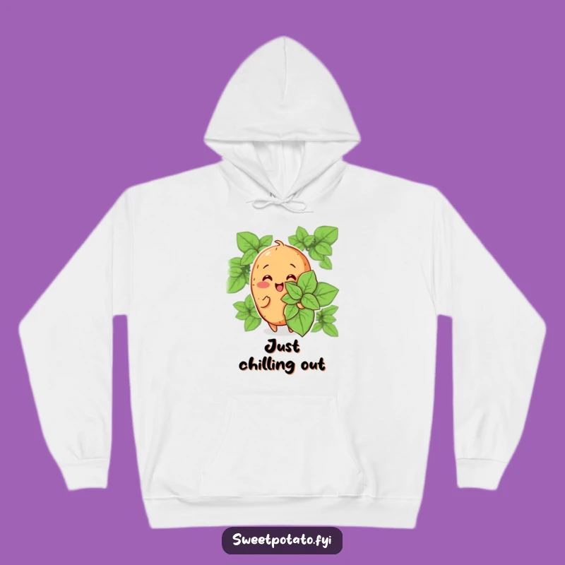 Funny Sweet Potato Mint Leaf Hoodie: Cozy Coolness, The Ultimate Funny Gift