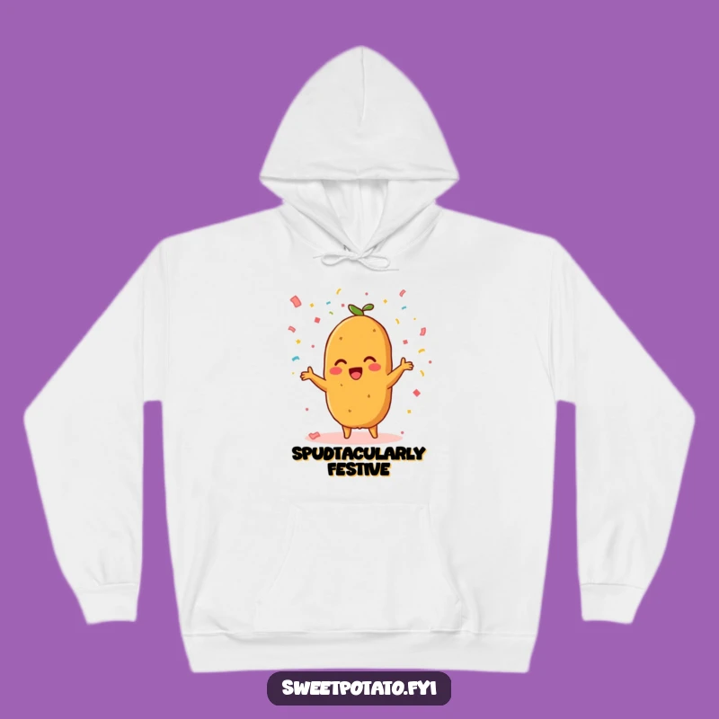 Funny Sweet Potato Party Hoodie - Cozy Festive Vegetable Apparel Gift