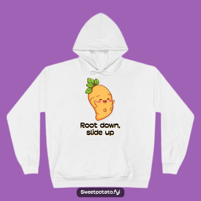 Funny Sweet Potato Root Rider Hoodie: Cozy Up with Hilarious Vegetable Vibes