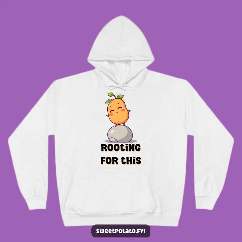 Funny Sweet Potato Wobble Hoodie: Cozy Humor for Chilly Days