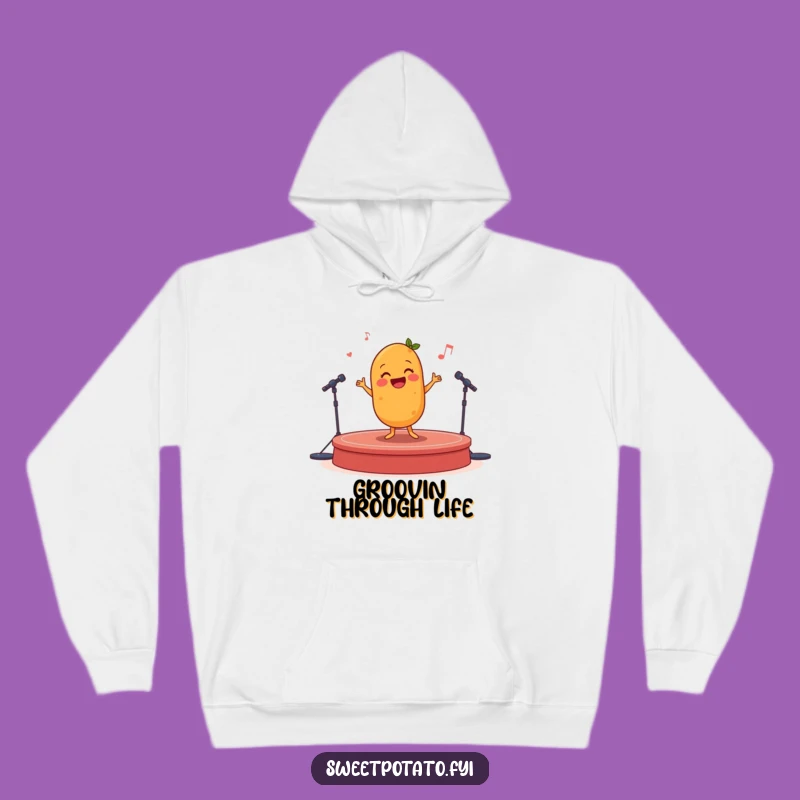 Funny Sweet Potato Jig Hoodie: Cozy Performer Spud Gift for Comfort