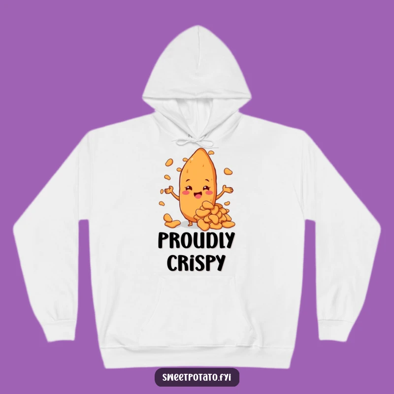 Cozy Funny Sweet Potato Chips Hoodie: Warm Hugs for Chip Lovers