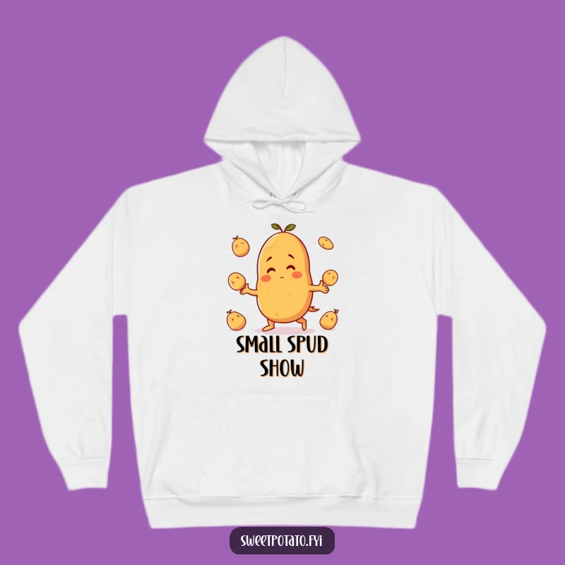 Funny Sweet Potato Juggling Hoodie - Cozy Humorous Gift for Comfort