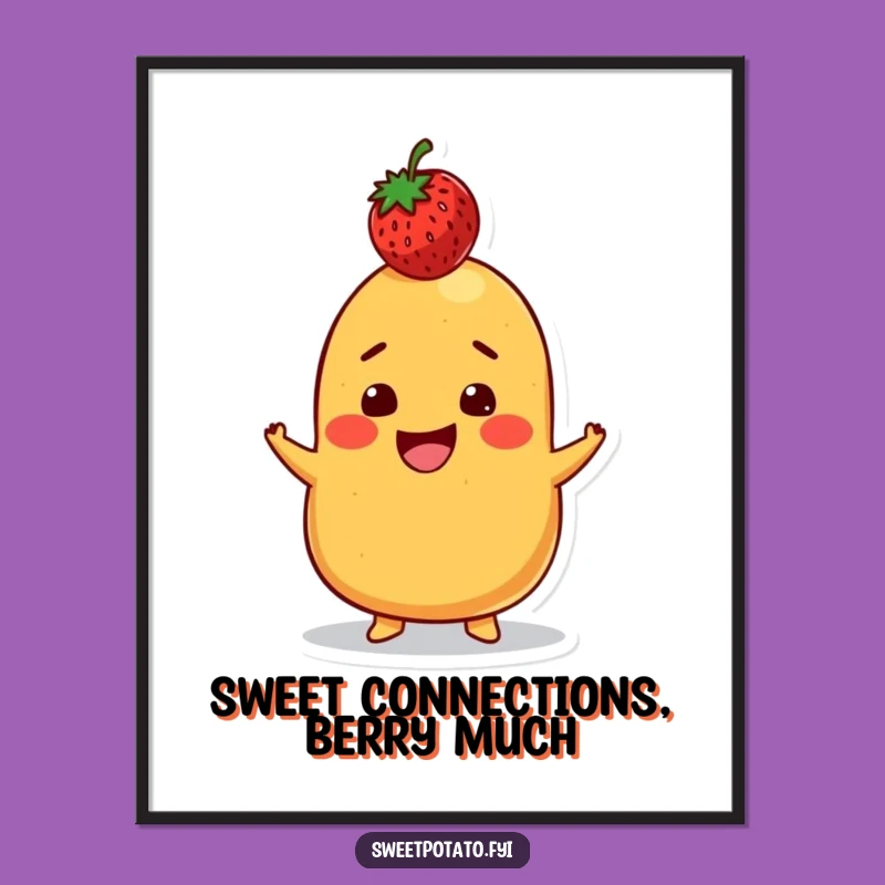 Free Printable Wall Art: Sweet Potato's Balancing Act - Hilarious Downloadable Decor