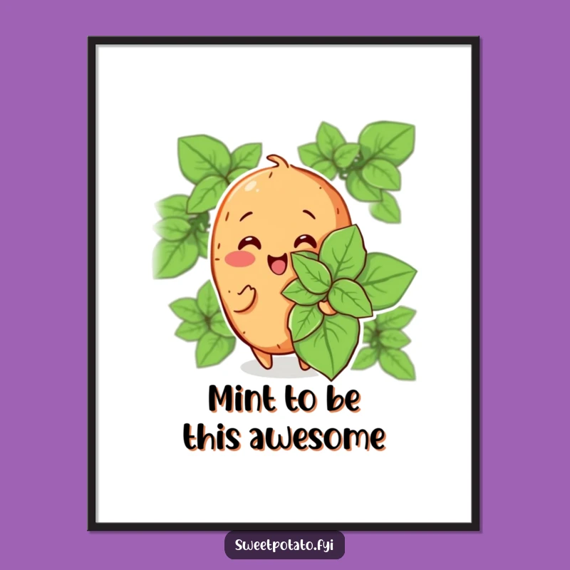 Free Printable Wall Art: Sweet Potato's Cool Vibes - Hilarious Downloadable Decor