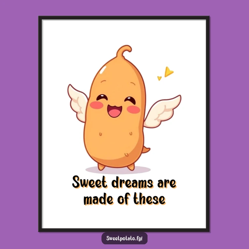Free Printable Wall Art: Sweet Potato's Wings of Comedy - Hilarious Downloadable Decor