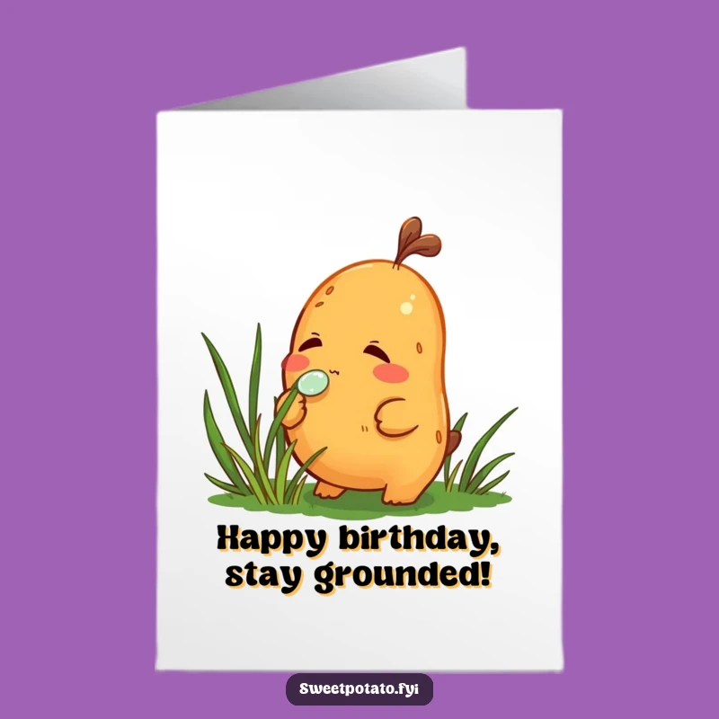 Free Printable Birthday Card: Sweet Potato & Dewdrop - Whimsical Gift