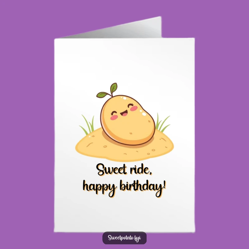 Free Printable Birthday Card: Sweet Potato Roll, Funny Downloadable Gift