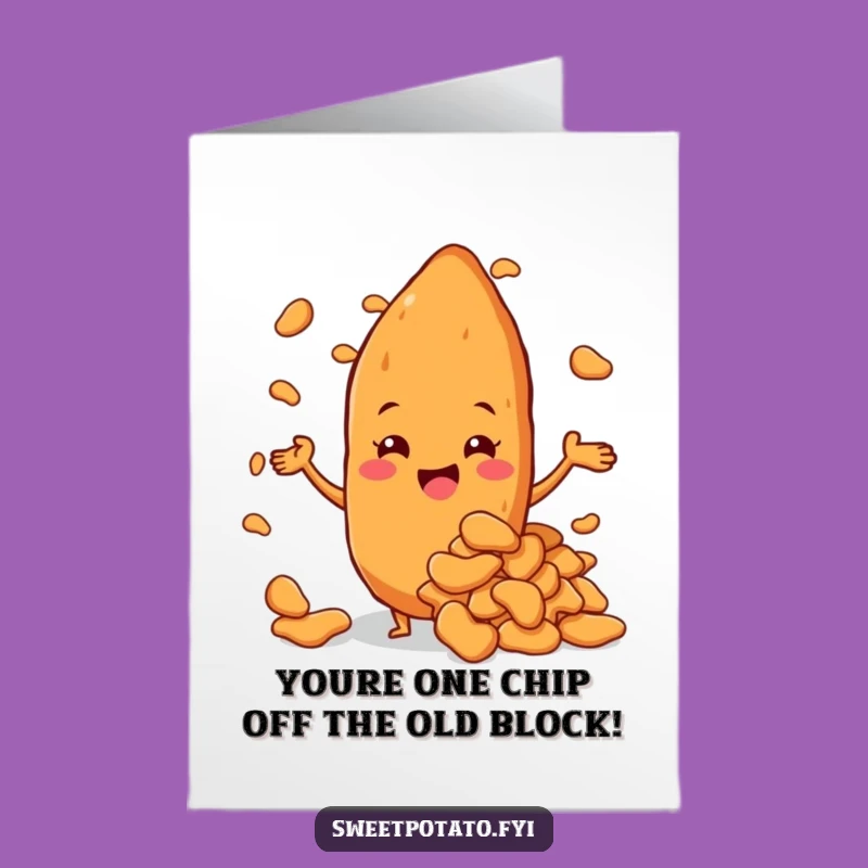 Free Printable Sweet Potato Chips Congrats Card - Proud Presentation Downloadable Gift