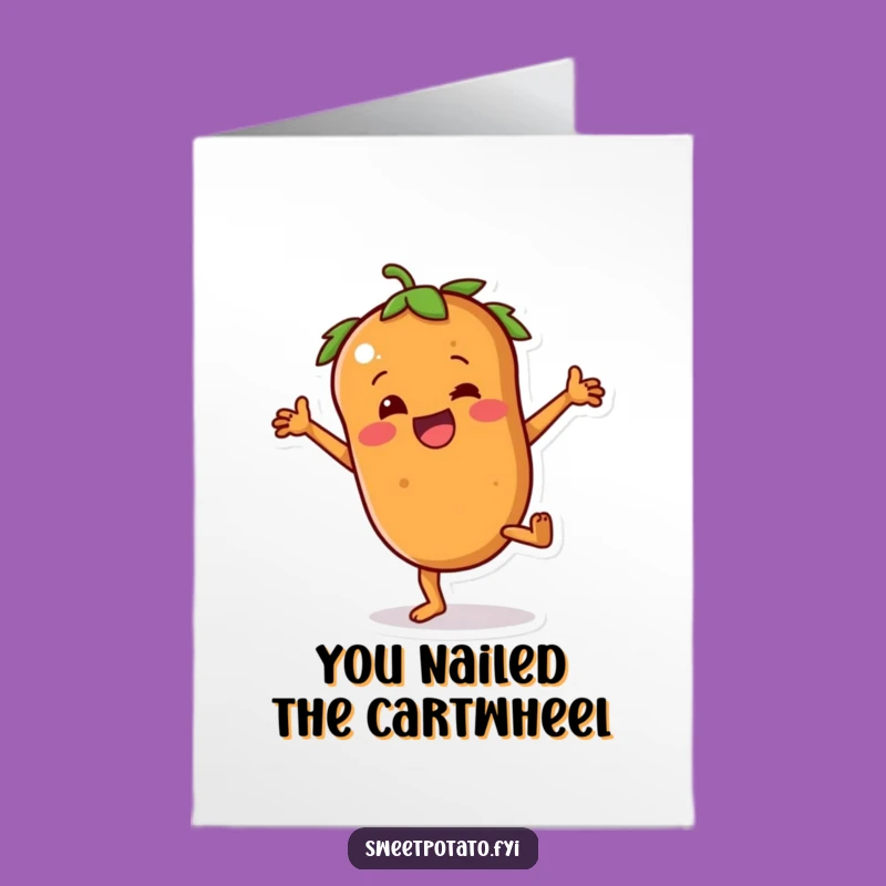 Free Printable Sweet Potato Congrats Card - Cartwheel Downloadable Joyful Gift