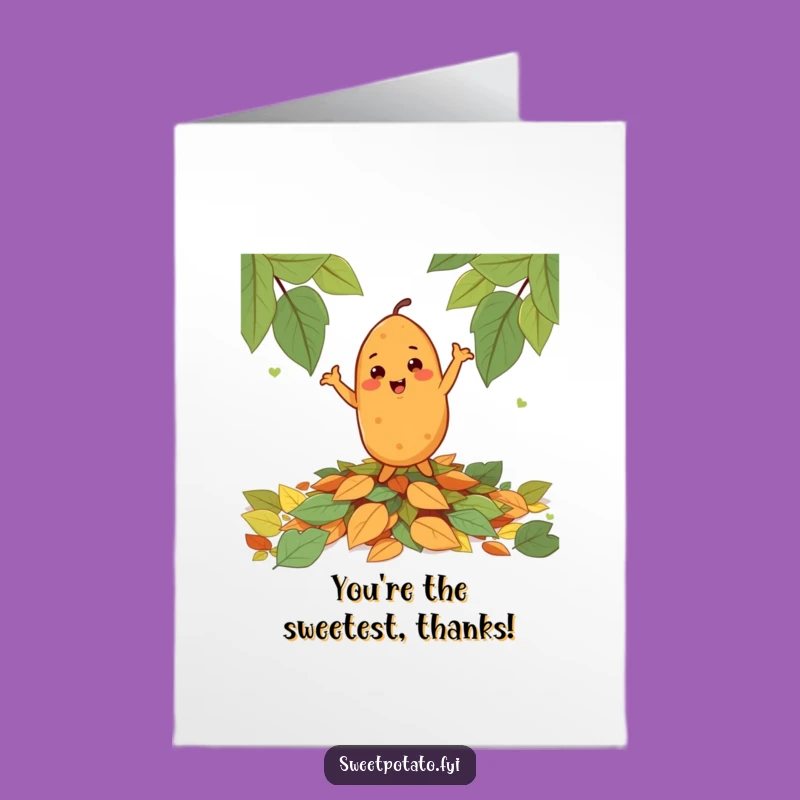 Free Printable Dancing Tater Thank You Card - Funny Downloadable Gift for Gratitude