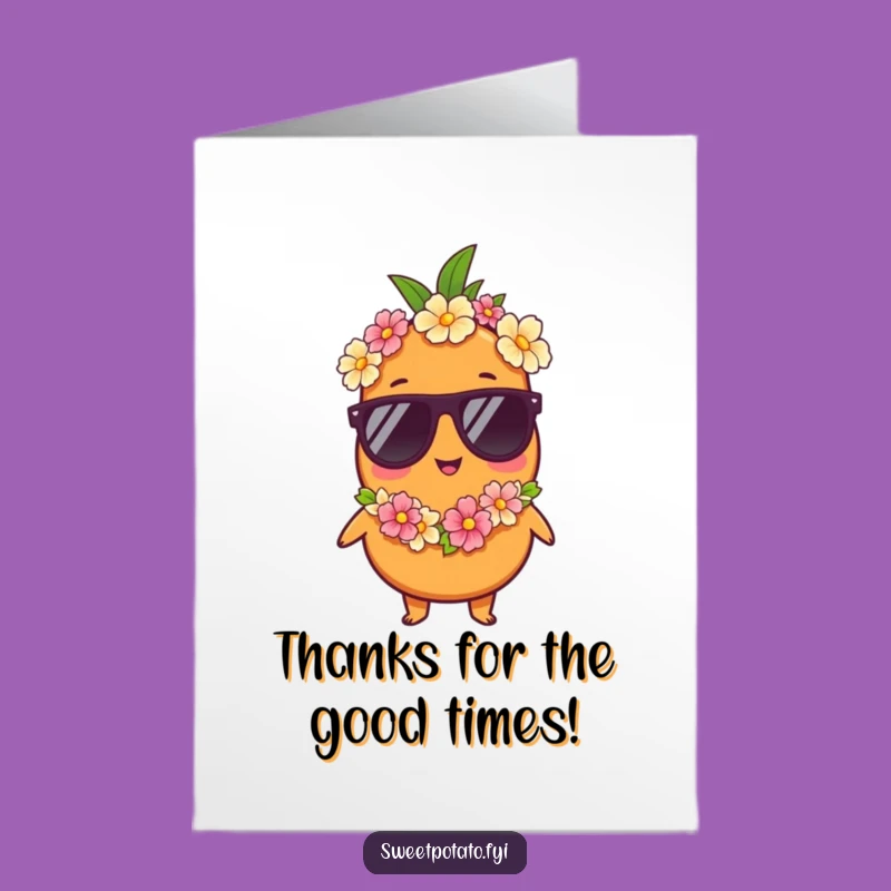 Relaxed Free Printable Thank You Card: Sweet Potato's Thanks!