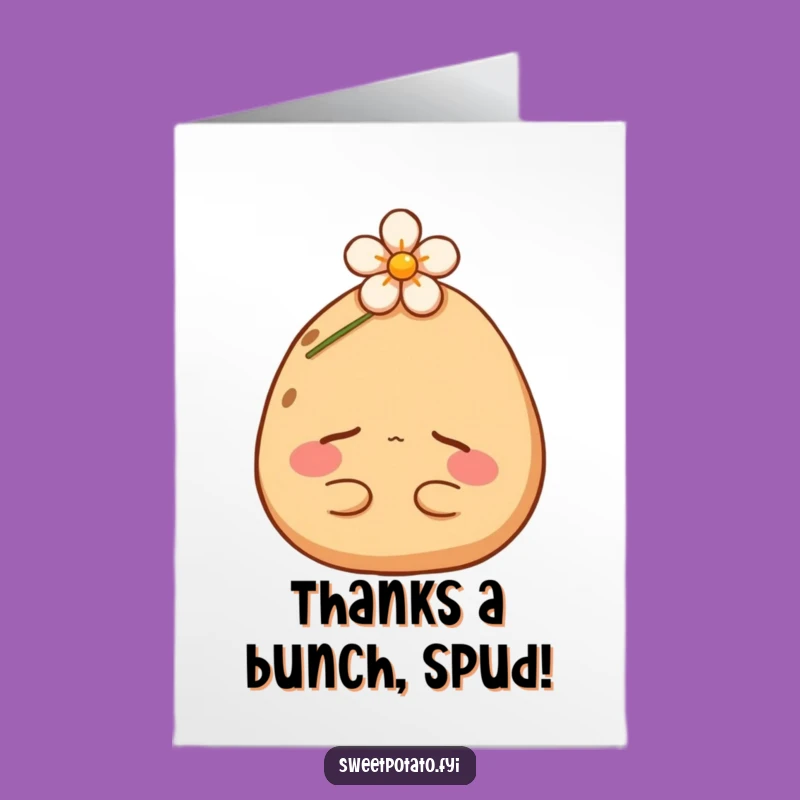 Free Printable Thank You Card: Sweet Potato Rest - Funny Downloadable Gift!