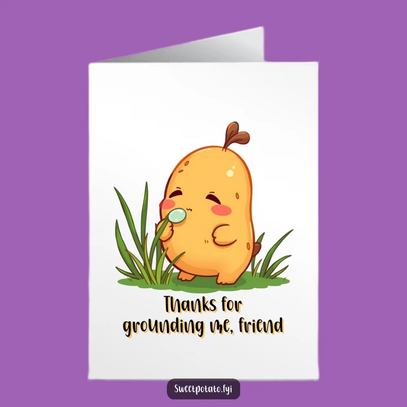 Free Printable Thank You Card: Sweet Potato Dewdrop Wonder - DIY Gift