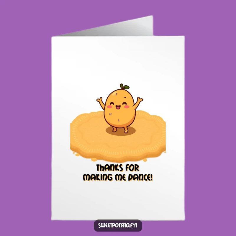 Free Printable Sweet Potato Dance Thank You Card - Brown Sugar Bliss Downloadable Gift