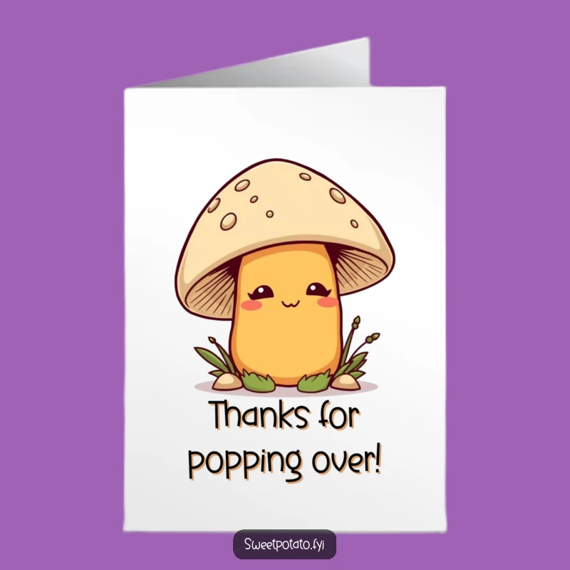 Free Printable Peeking Tater Thank You Card - Funny Downloadable Gift for Thanks