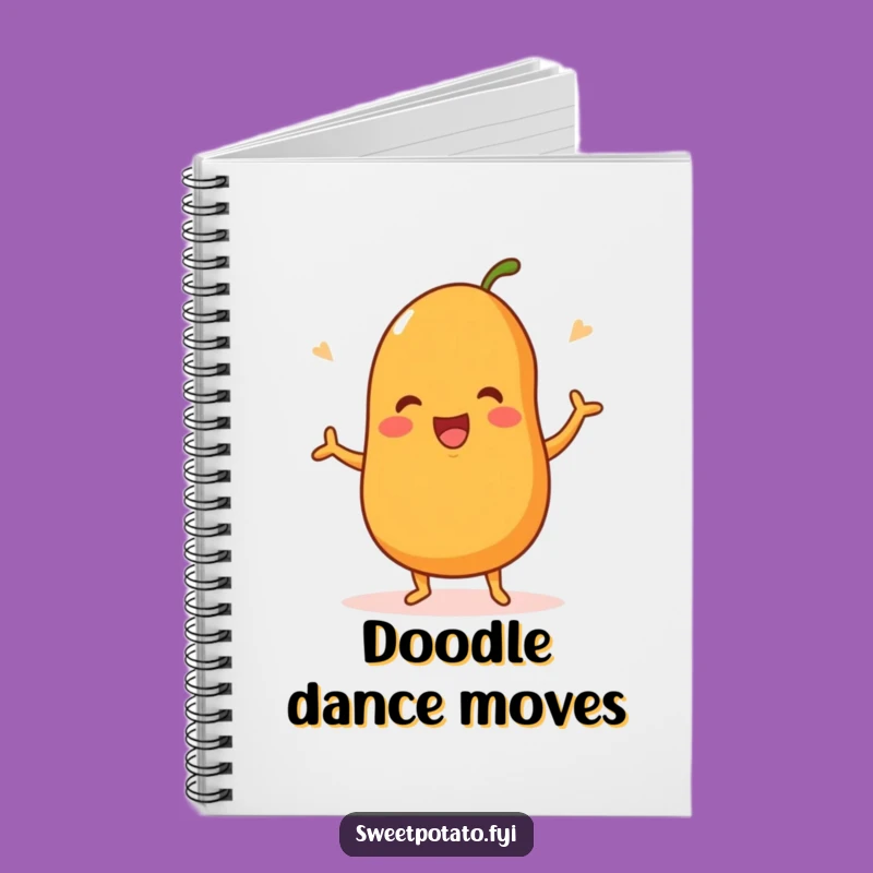 Funny Dancing Sweet Potato Notebook - Dance Through Your Ideas!