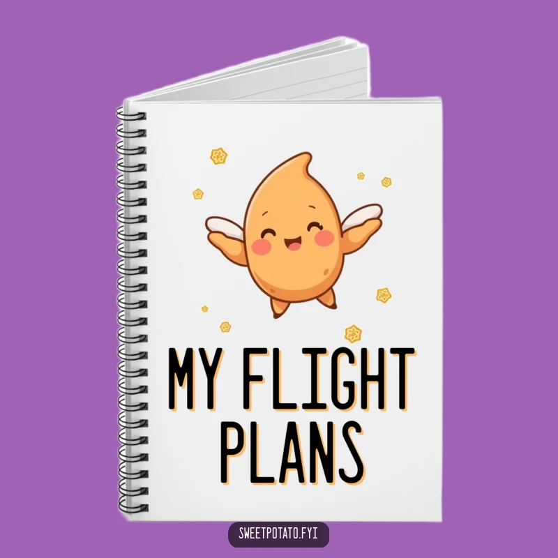 Funny Flying Sweet Potato Notebook: Jot Down Your Sweetest Ideas in Flight