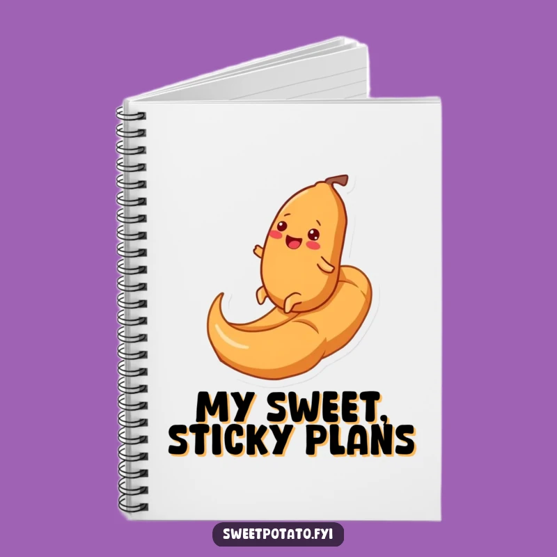 Funny Sweet Potato Caramel Swirl Notebook: Jot Down Fun, The Perfect Funny Gift